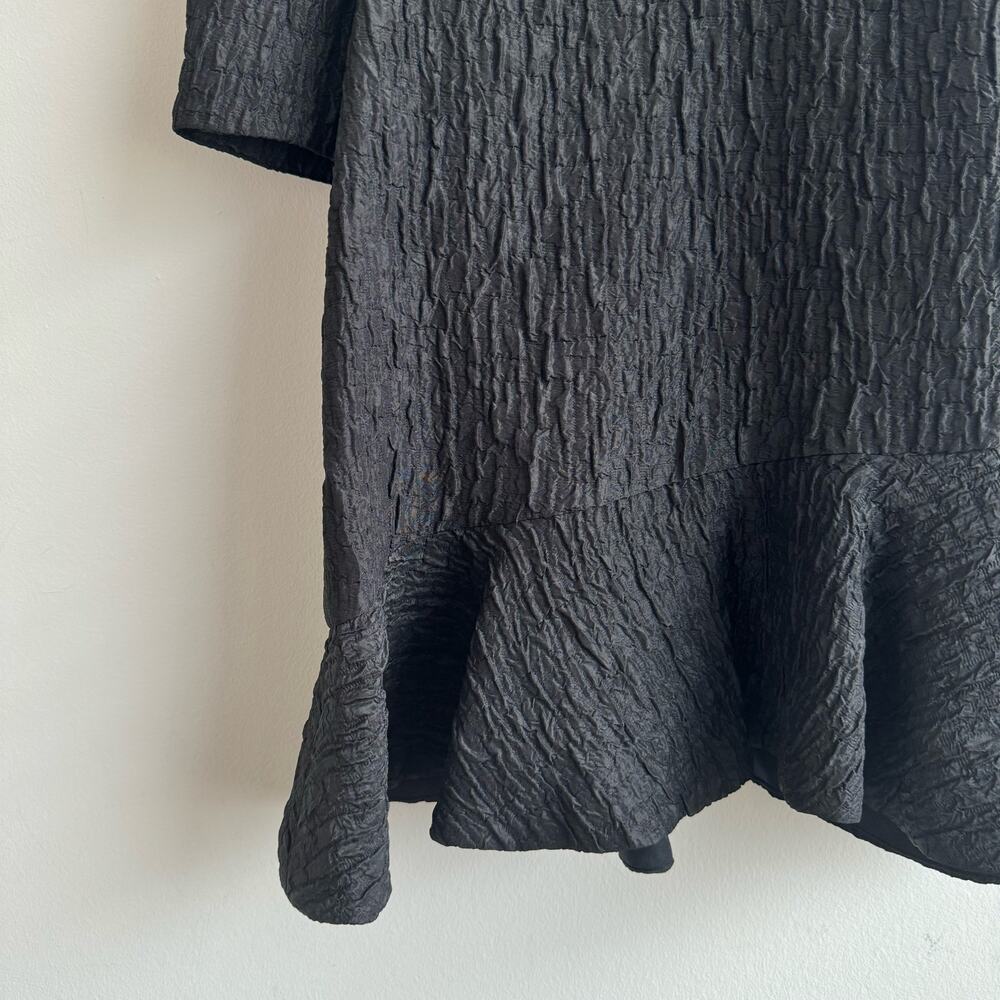 Zara Bloggers Fave Black Textured Weave Dress - S… - image 5